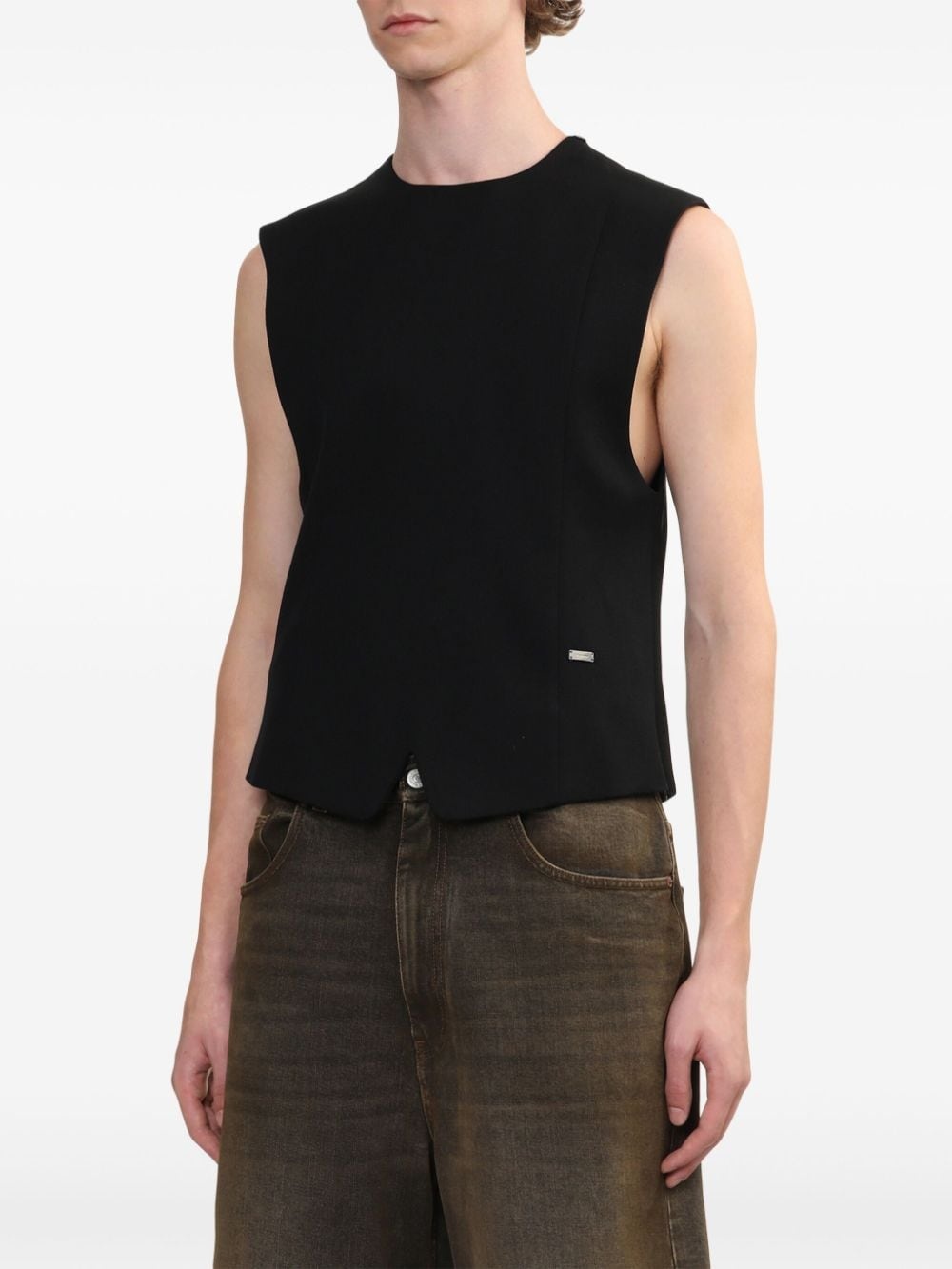 martingale wool vest - 3