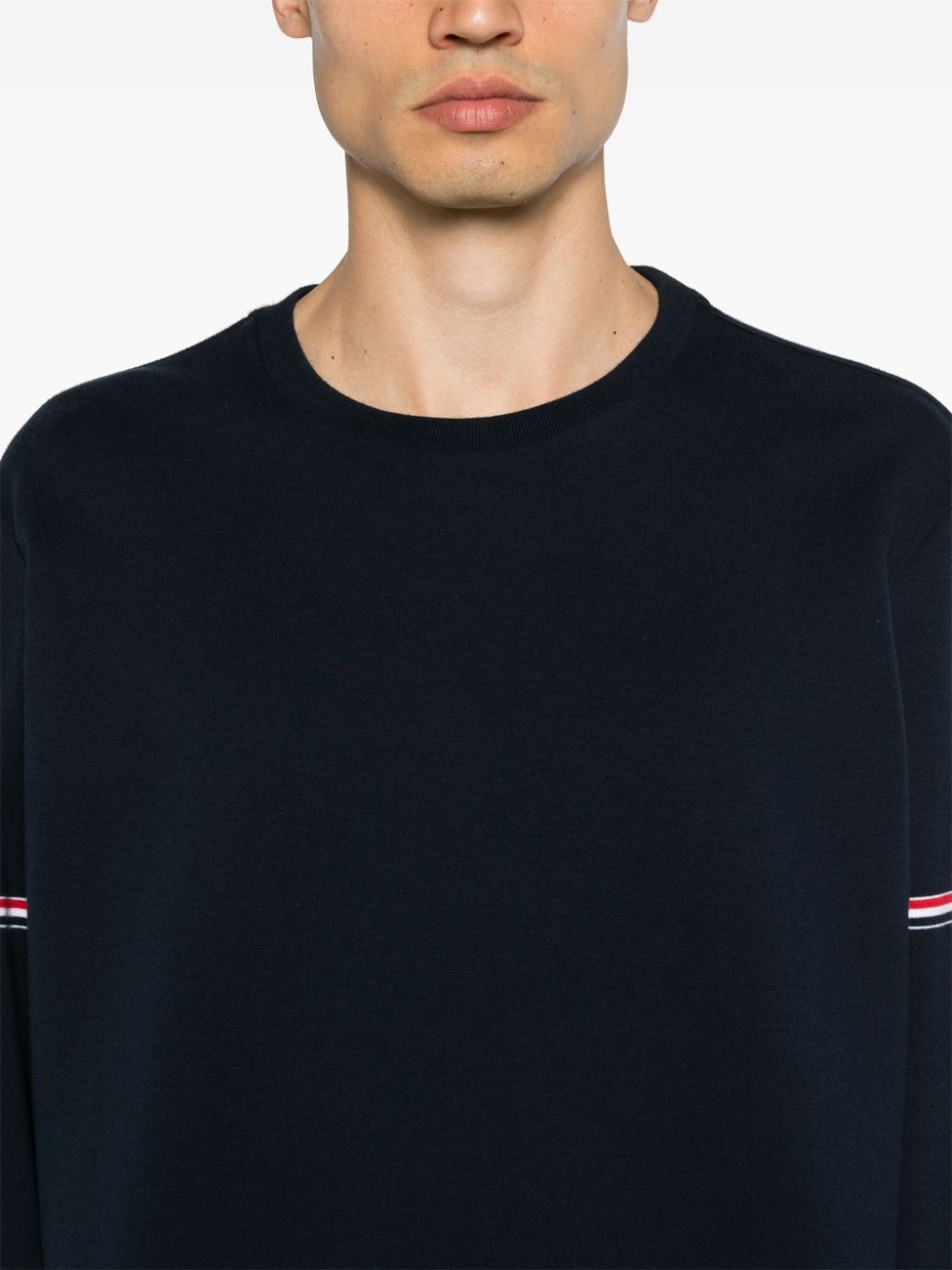 RWB stripe cotton T-shirt - 5