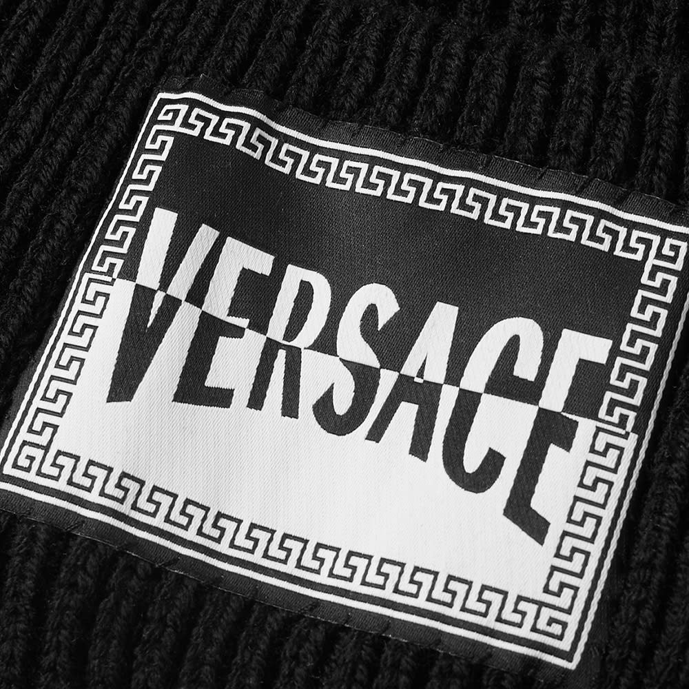 Versace Logo Embroidered Beanie - 2