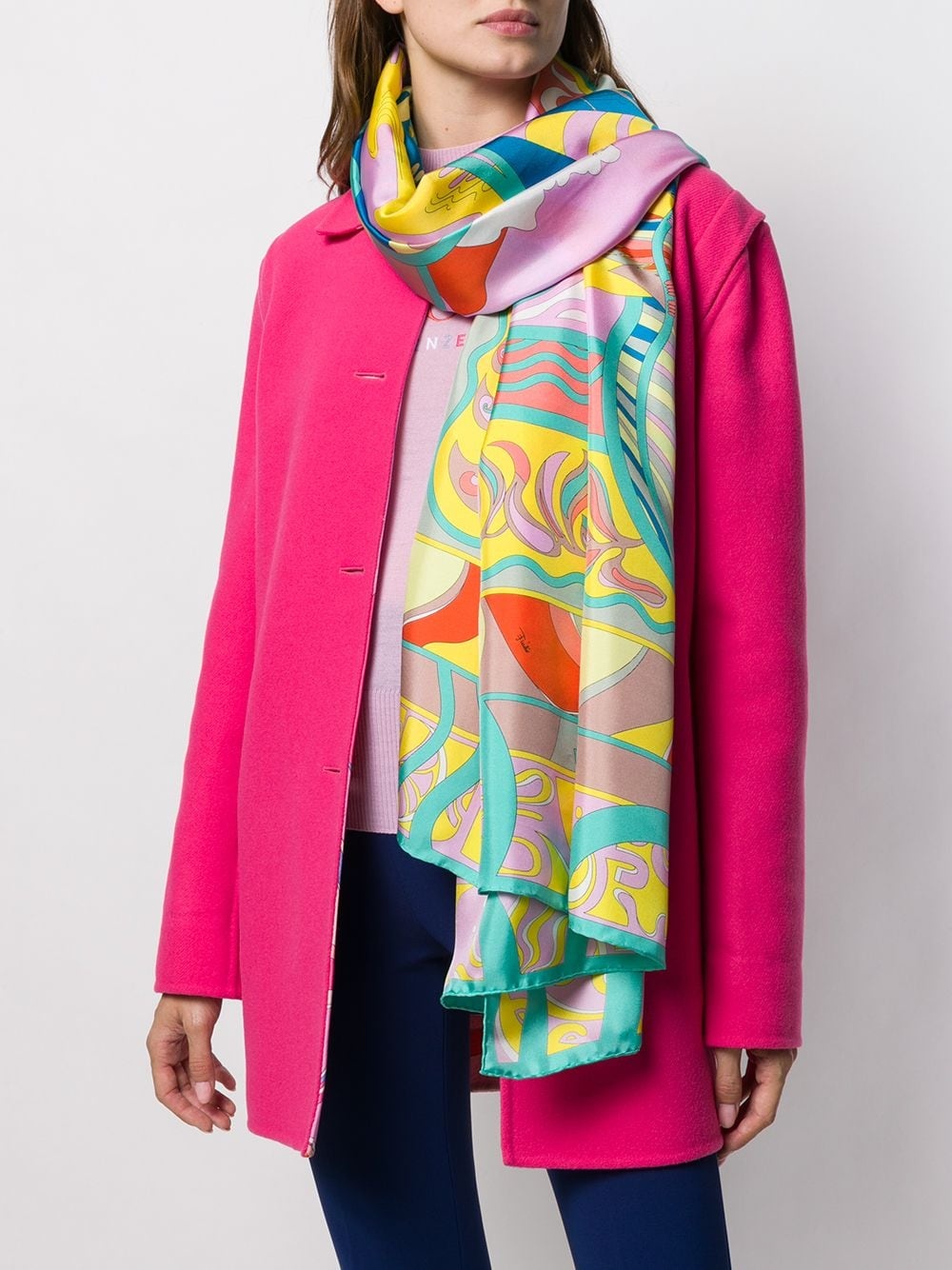 Tahiti Print Silk Stole - 2