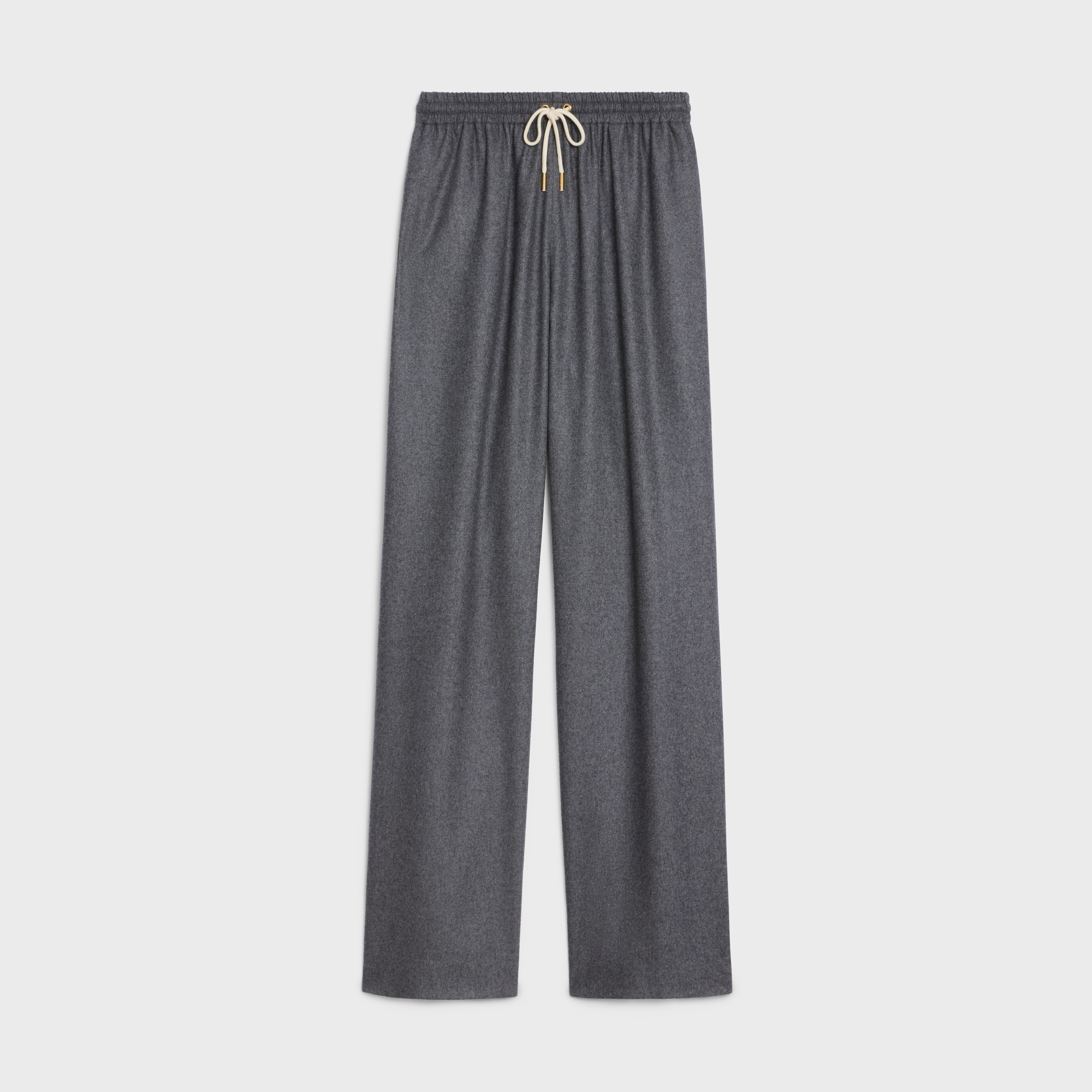 Straight jogging pants in Cashmere flannel - 1