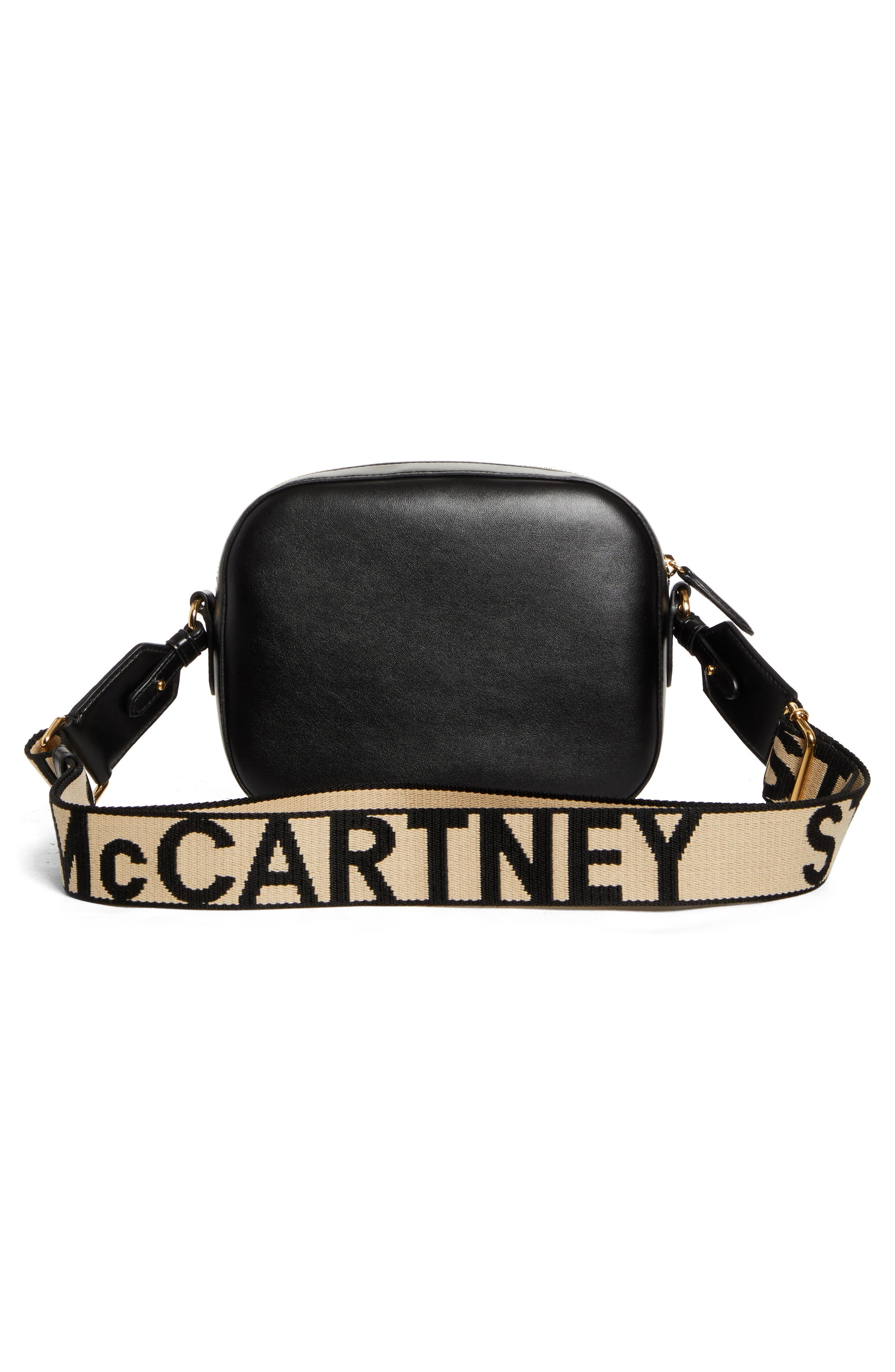 Stella McCartney Small Perforated Logo Faux Leather Camera Bag in Black at Nordstrom - 4