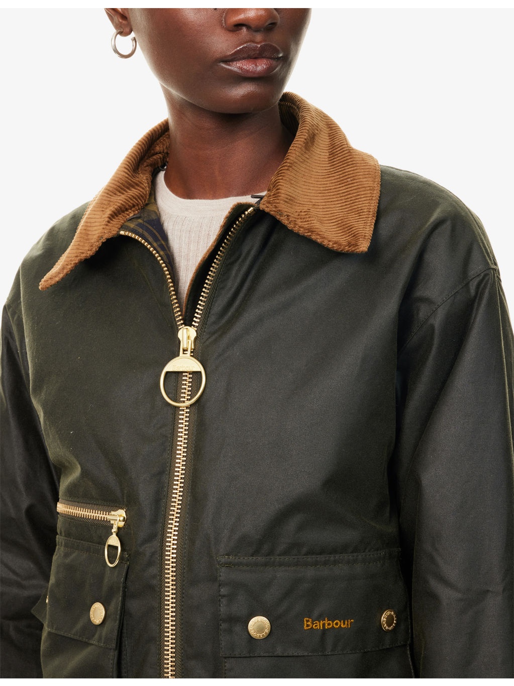 Maxine Faux-Fur-Collar Waxed-Cotton Jacket - 5