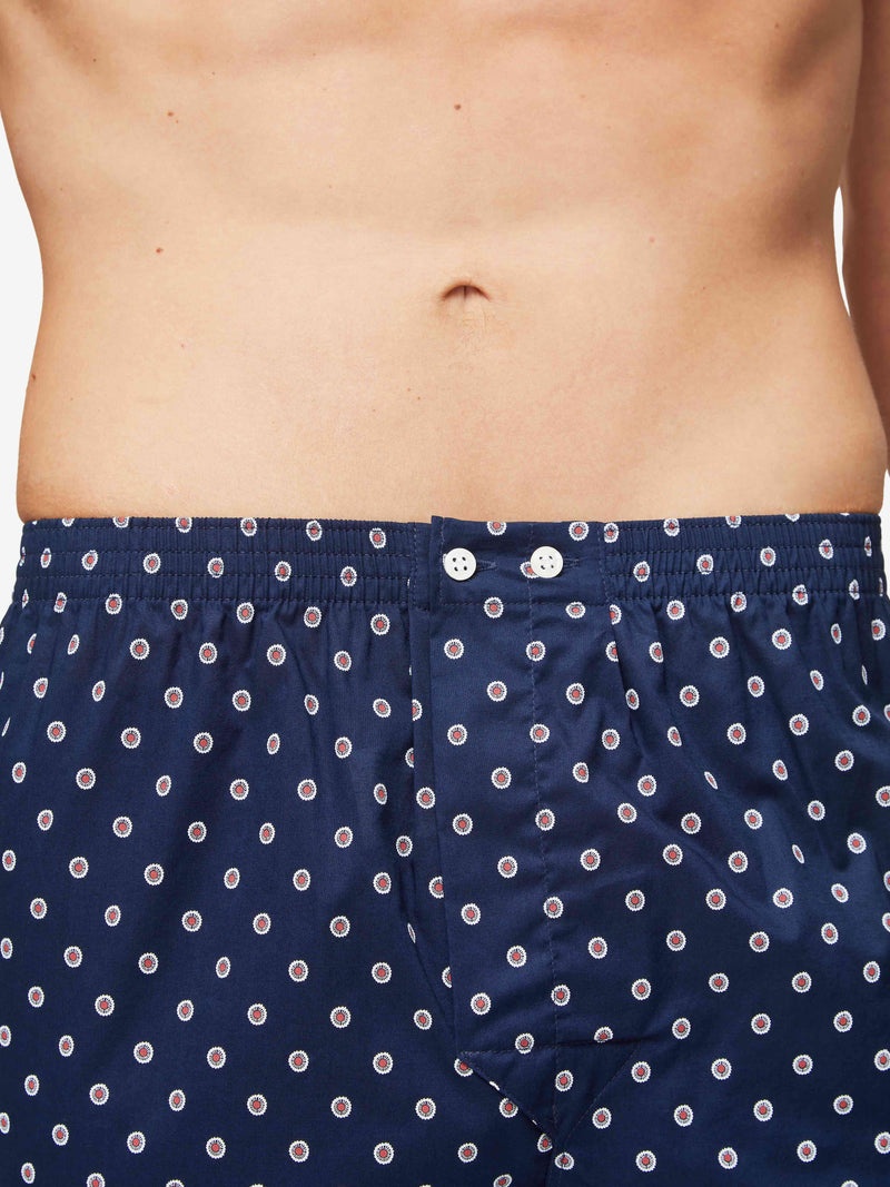 Men's Classic Fit Boxers Nelson 93 Cotton Batiste Navy - 6