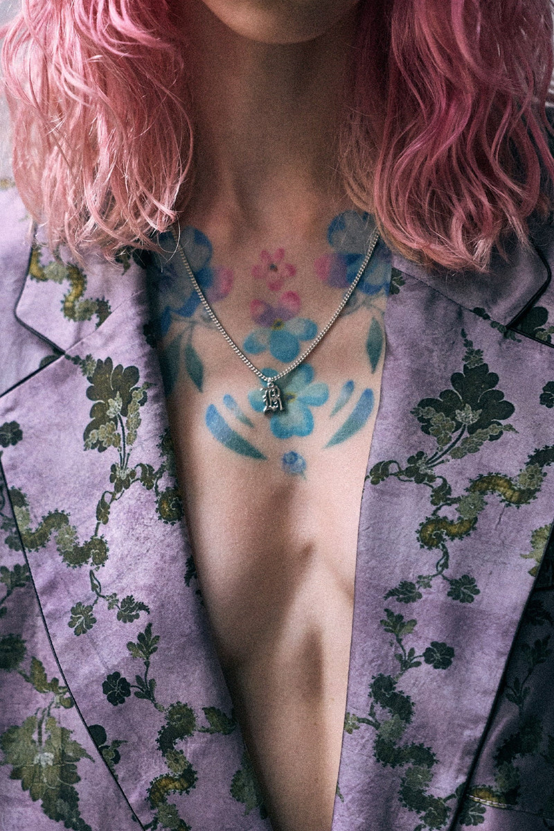 Elongated Ragged Blazer With Piping 3