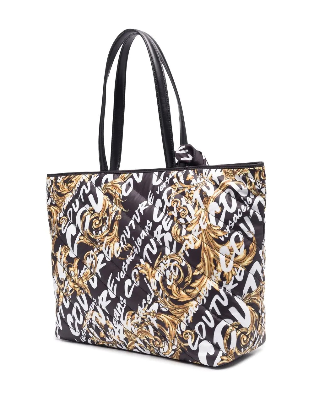 logo-print padded tote bag - 4