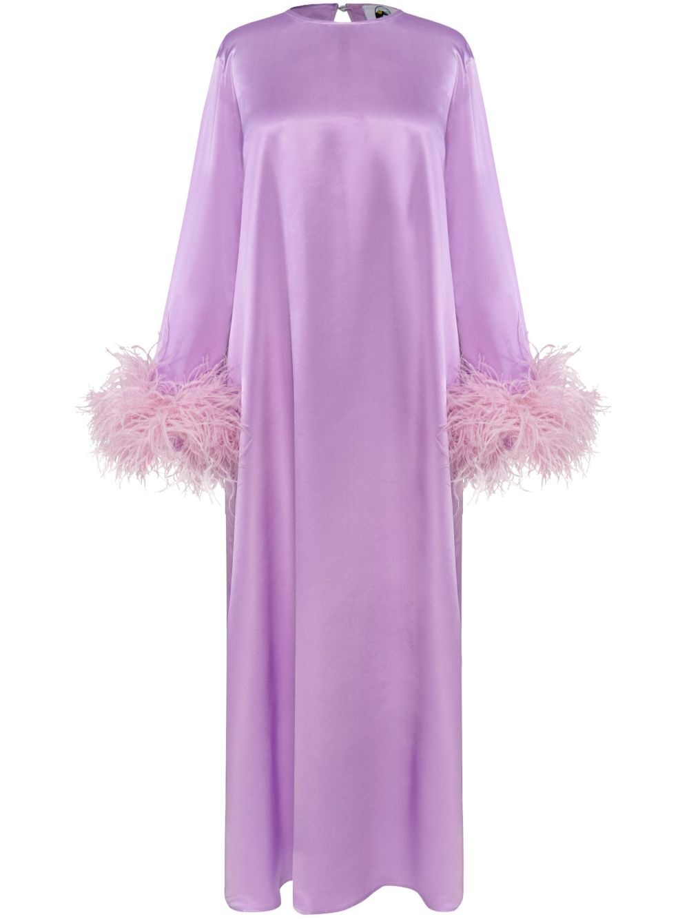 feather-trim dress - 2