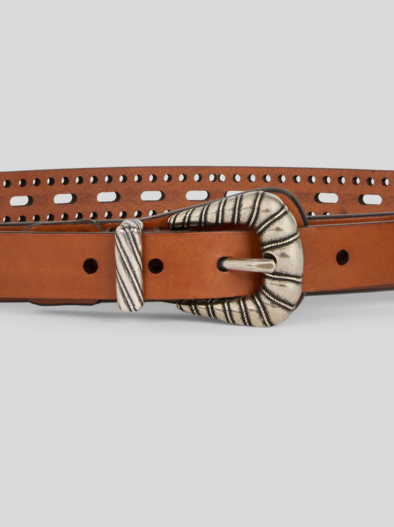 Etro LEATHER BELT WITH OPENWORK outlook