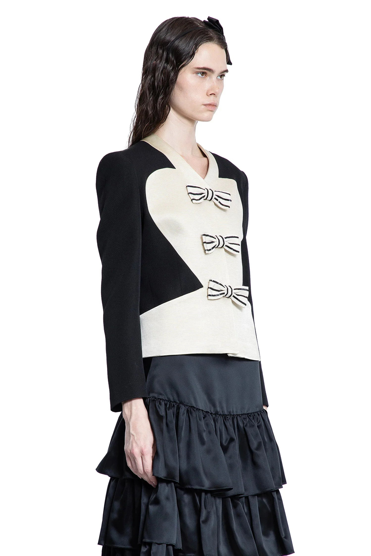 Crepe-Couture-Jacket-With-Bows - 2