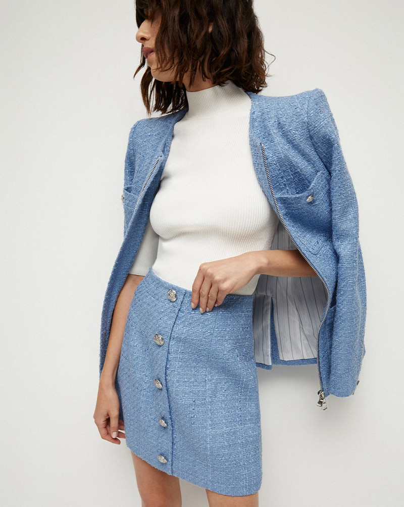 VERONICA BEARD RUBRA TWEED SKIRT outlook