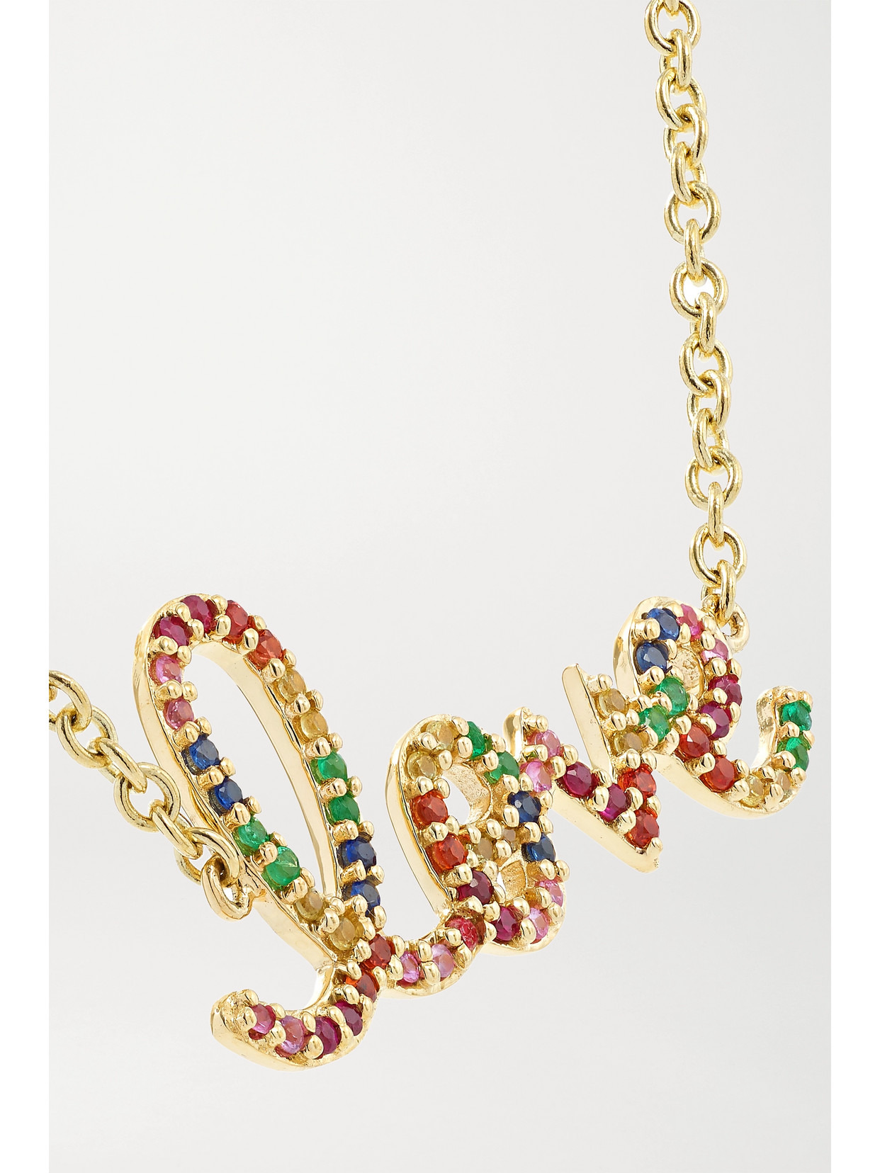 Medium Love 14-karat Gold Multi-stone Bracelet - 4