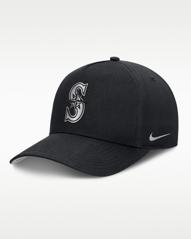 Seattle Mariners Rise Men's Nike Dri-FIT MLB A-Frame Trucker Adjustable Hat 1