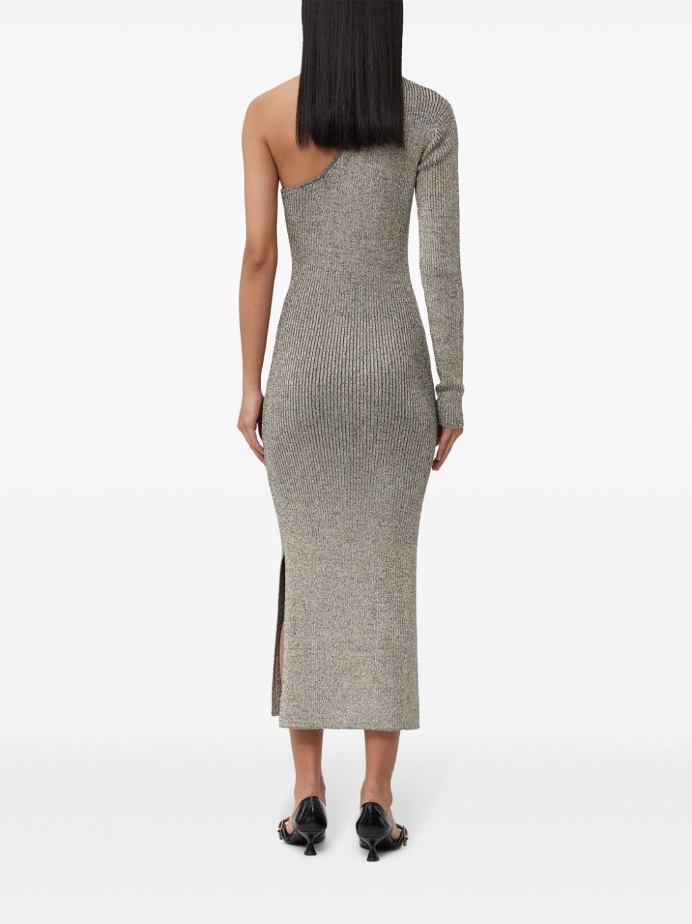 Sparkle one-sleeve dress - 4