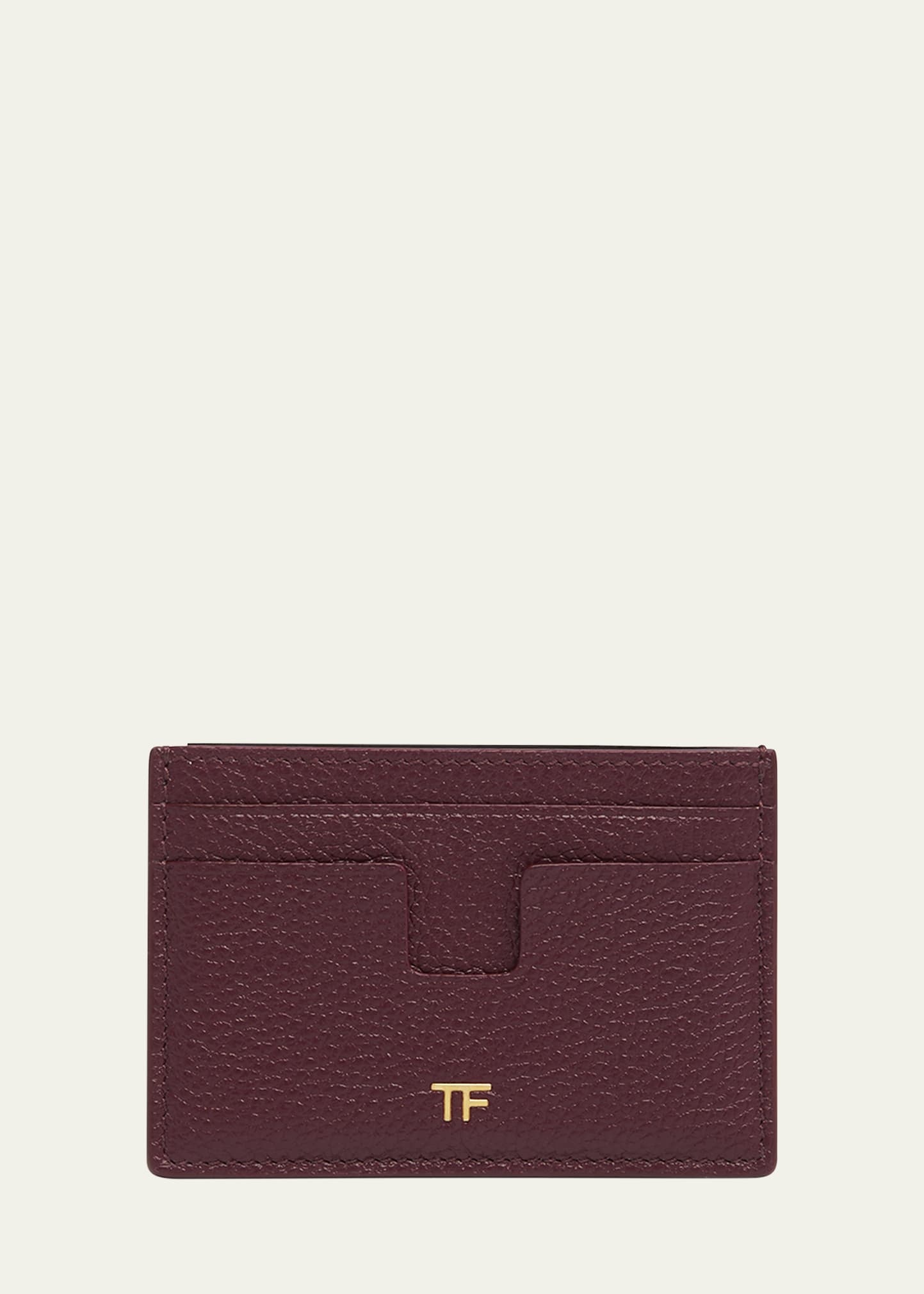 TF Card Holder in Grained Leather - 1