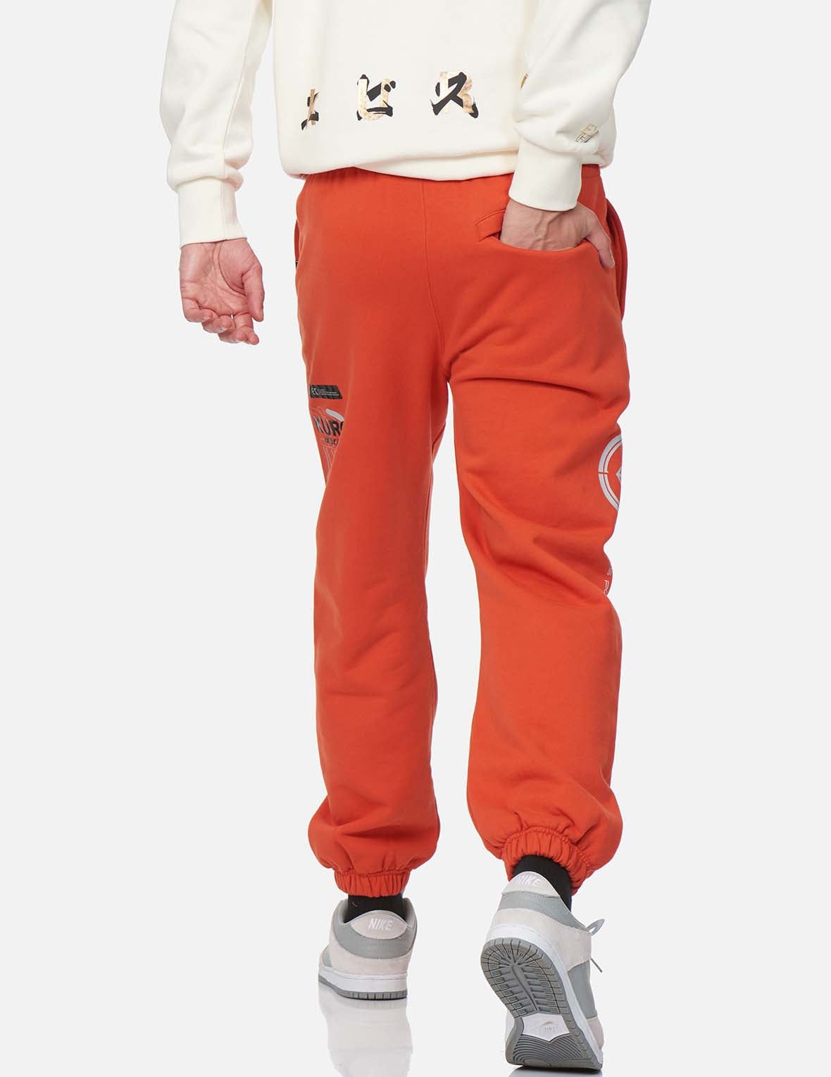 Kamon and Logo Print Sweatpants - 4