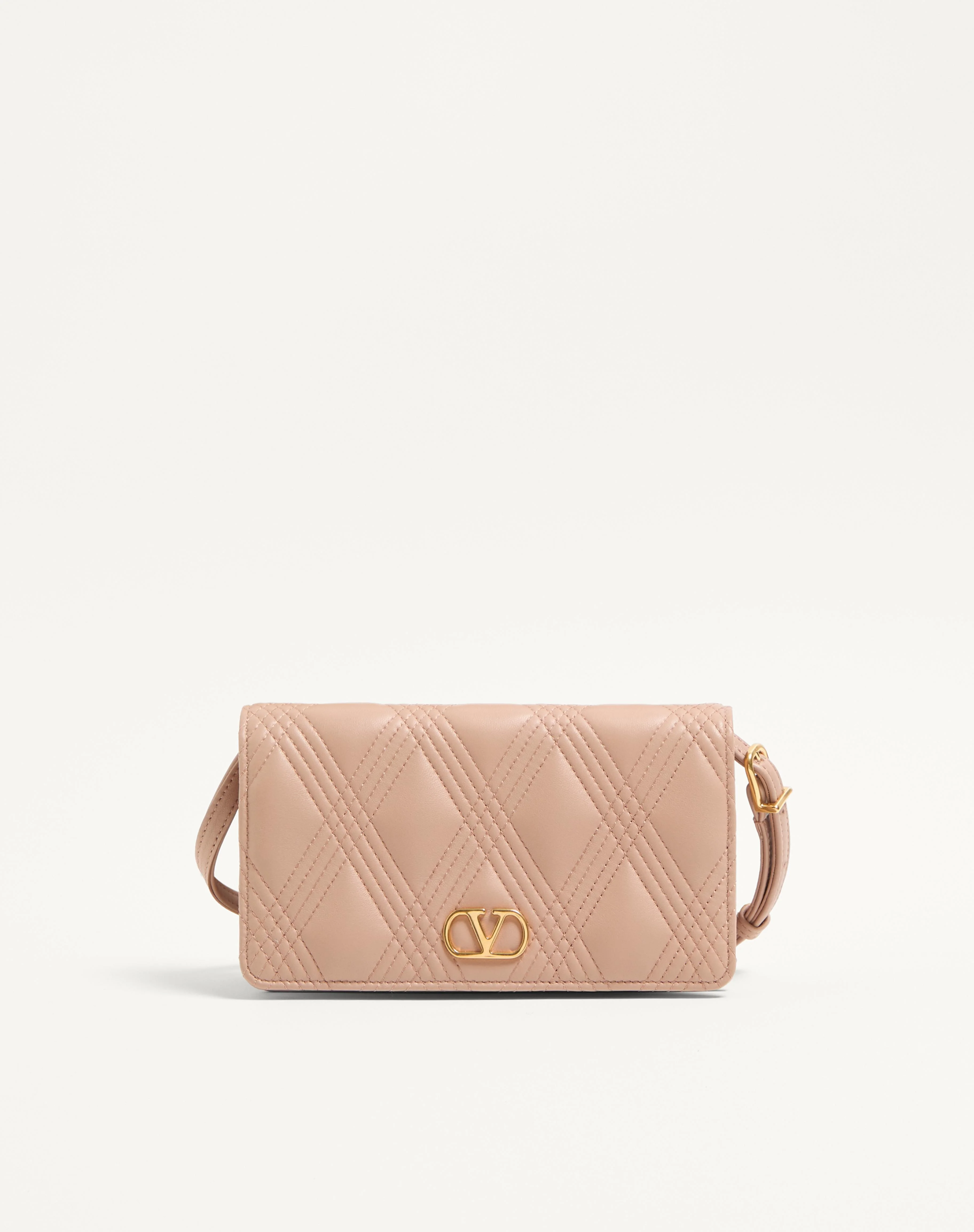 VALENTINO GARAVANI QUILTIE 67 MINI SHOULDER BAG IN QUILTED NAPPA LEATHER - 1