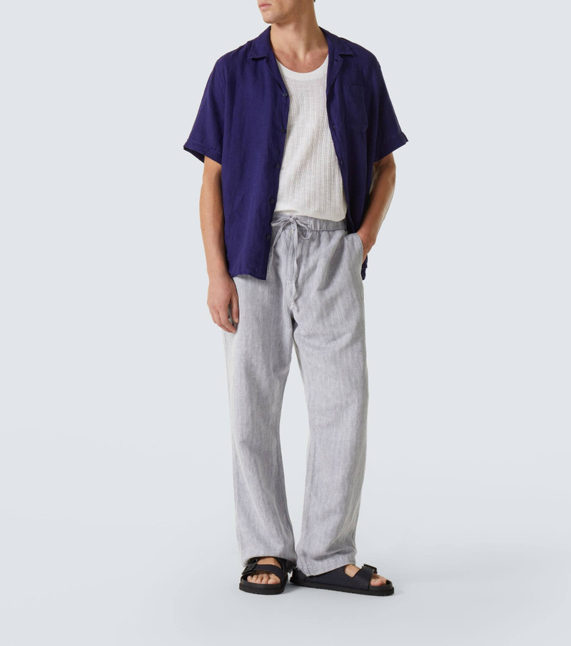 FRESCOBOL CARIOCA Rocha cotton and linen wide-leg pants outlook