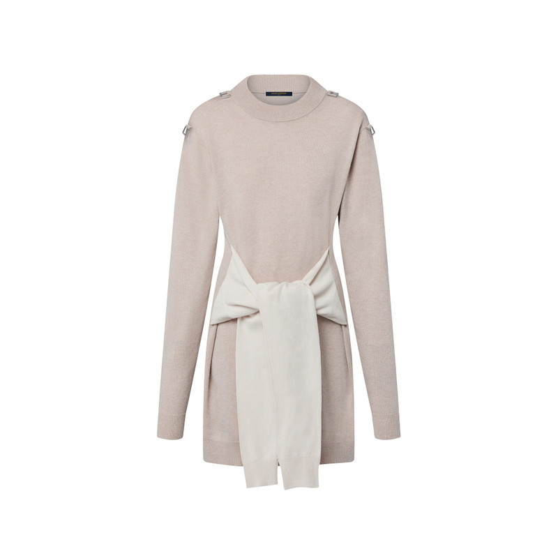 Sleeve Tie Knit Dress 1