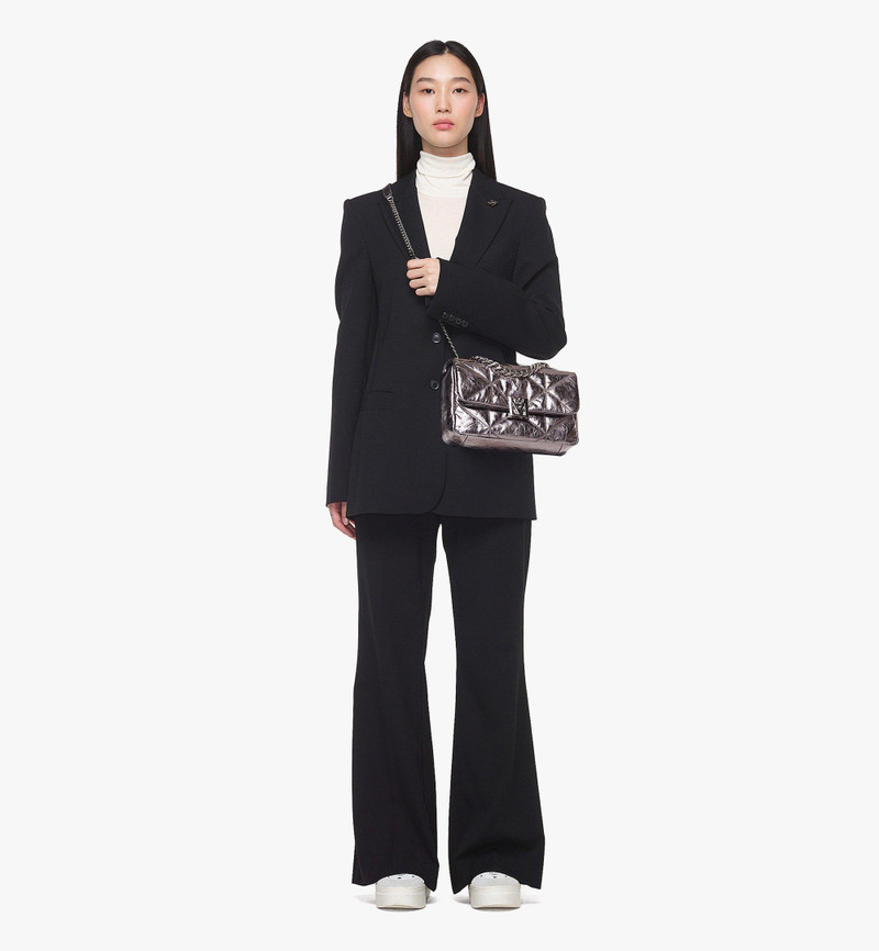 MCM Travia Quilted Shoulder Bag in Crushed Calf Leather outlook