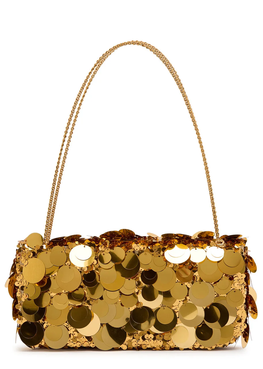 Rabanne Embellished Metallic Leather Shoulder bag - 1