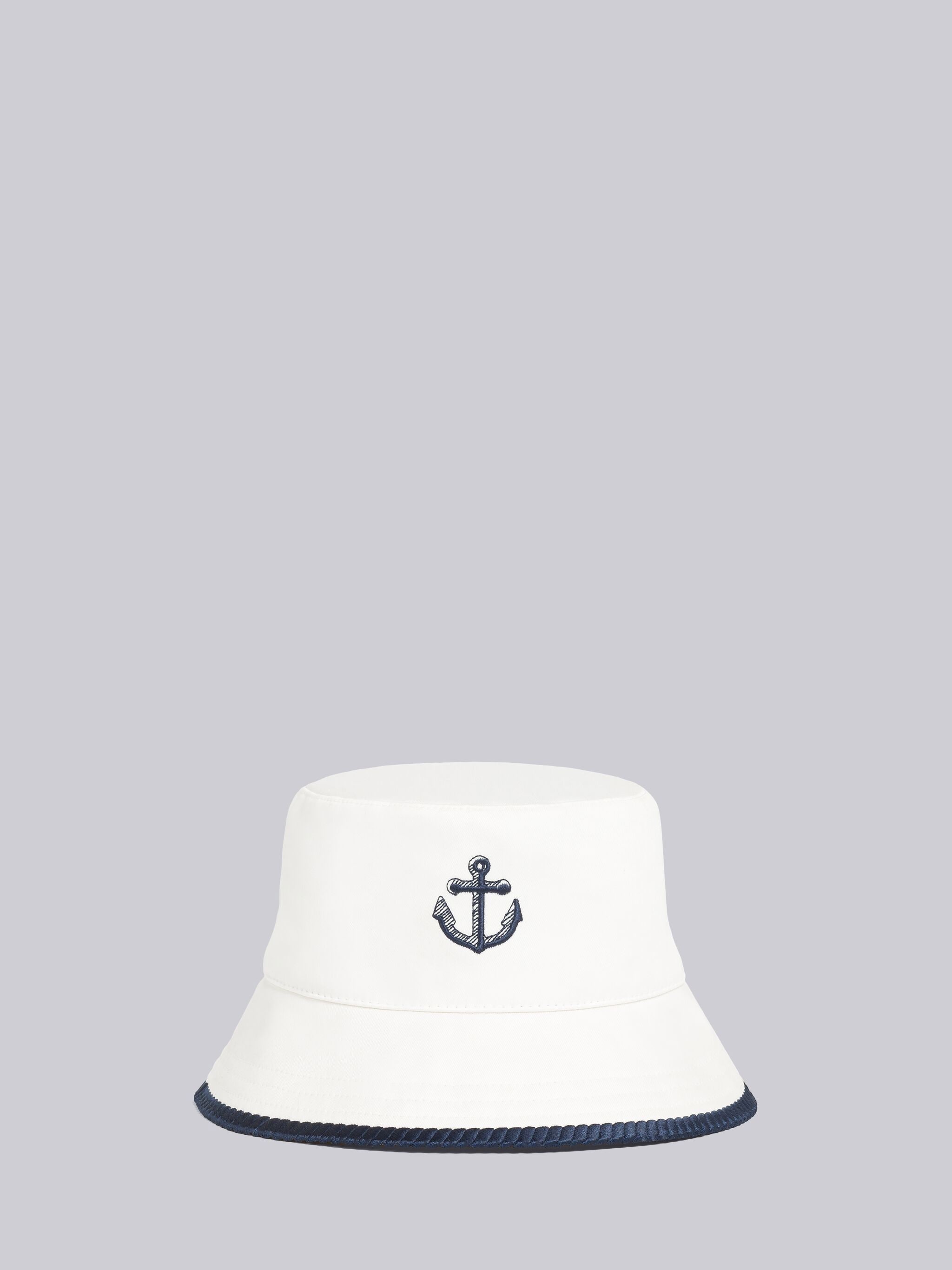 Anchor Embroidery Bucket Hat - 1
