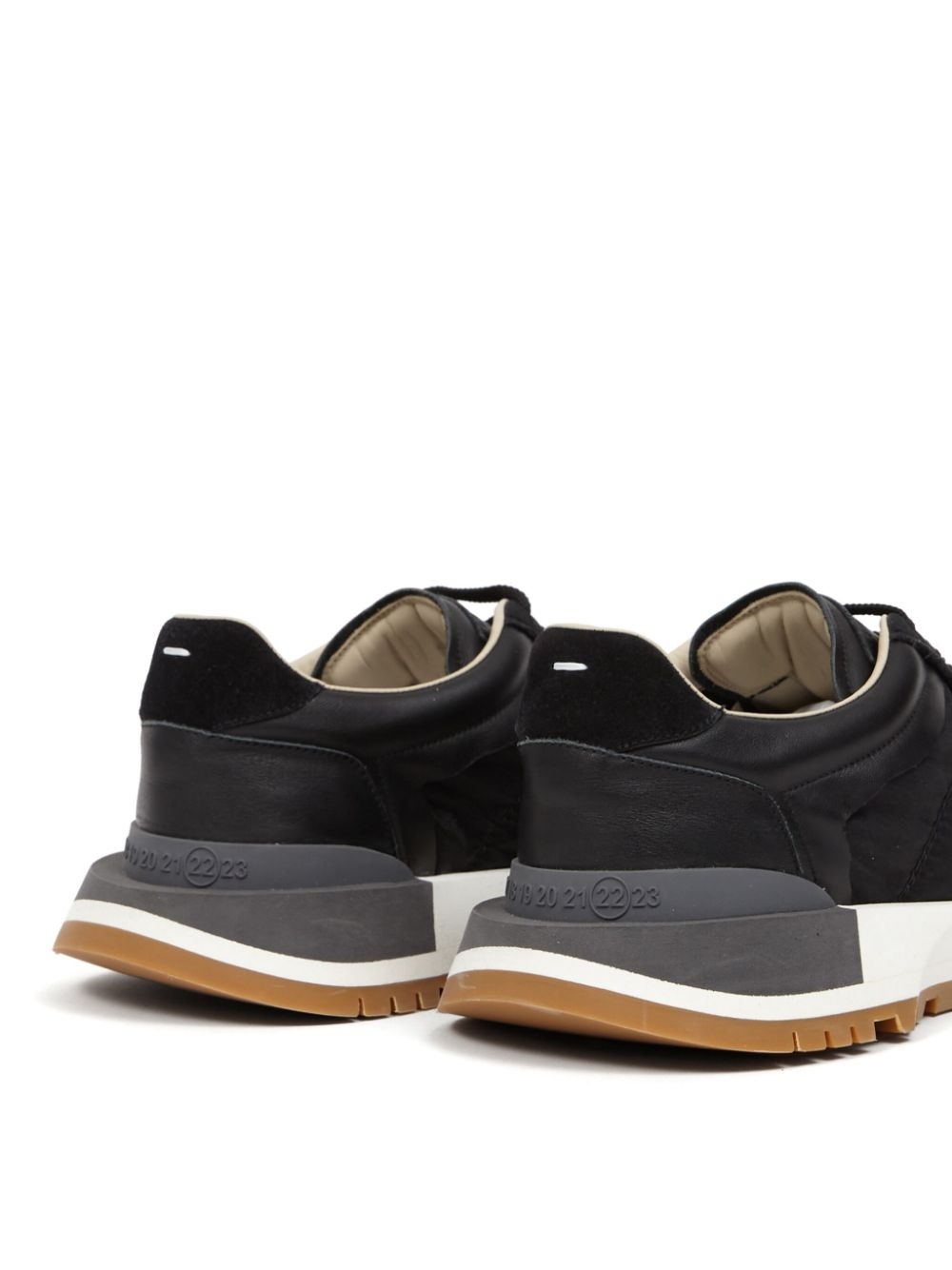 debossed code-sole sneakers - 4