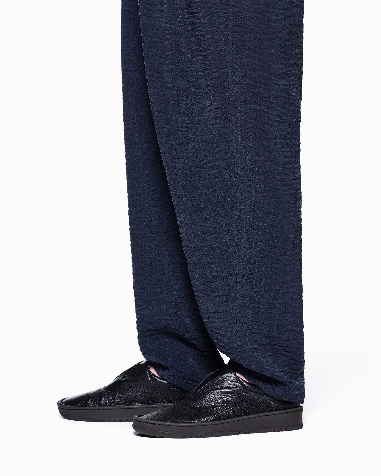 JACQUARD CUPRO FLAT-FRONT TROUSERS - 5