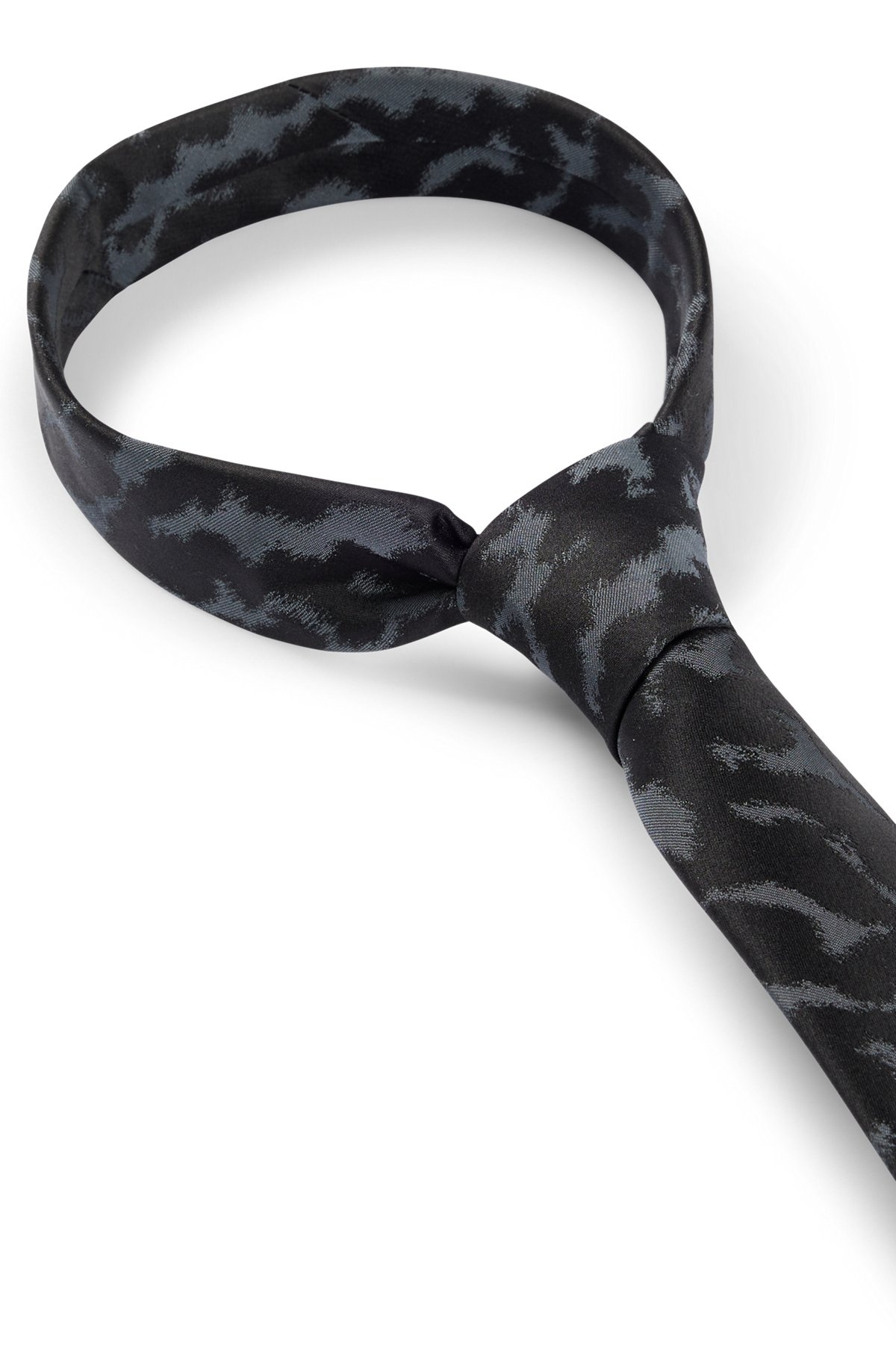 SILK TIE WITH JACQUARD PATTERN - 6