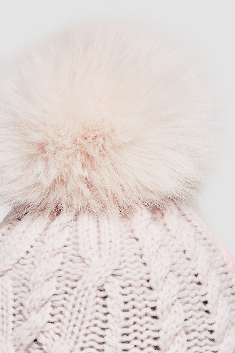 Wool & Cashmere Beanie with Pom Pom 5