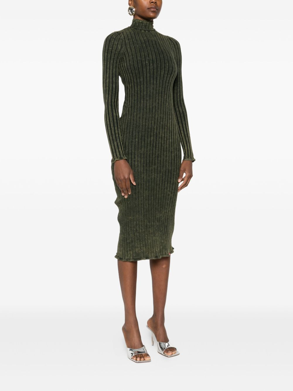 D-Wavya ribbed midi dress - 3