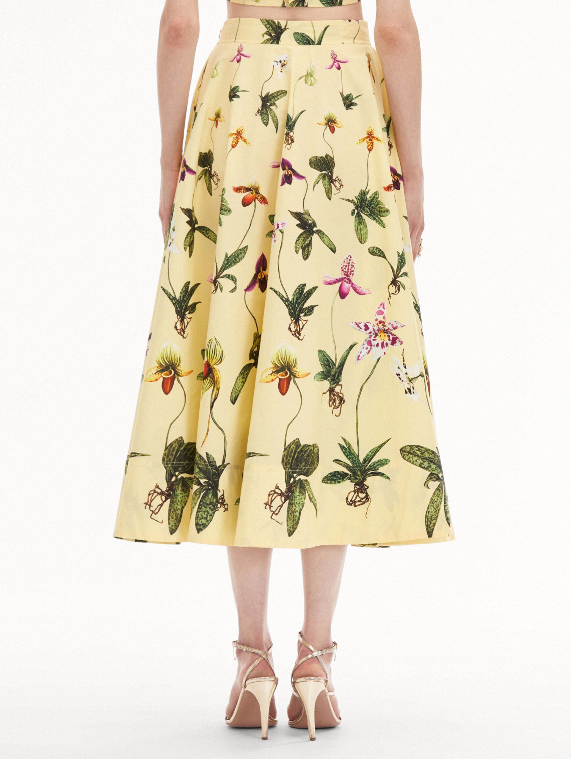 ORCHID COTTON POPLIN SKIRT - 3