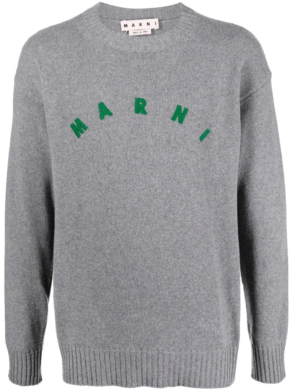 embroidered-logo jumper - 1