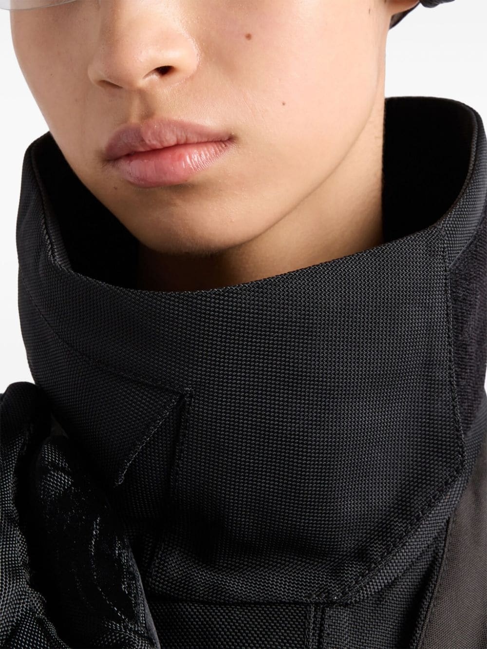 single-breasted panelled coat - 5