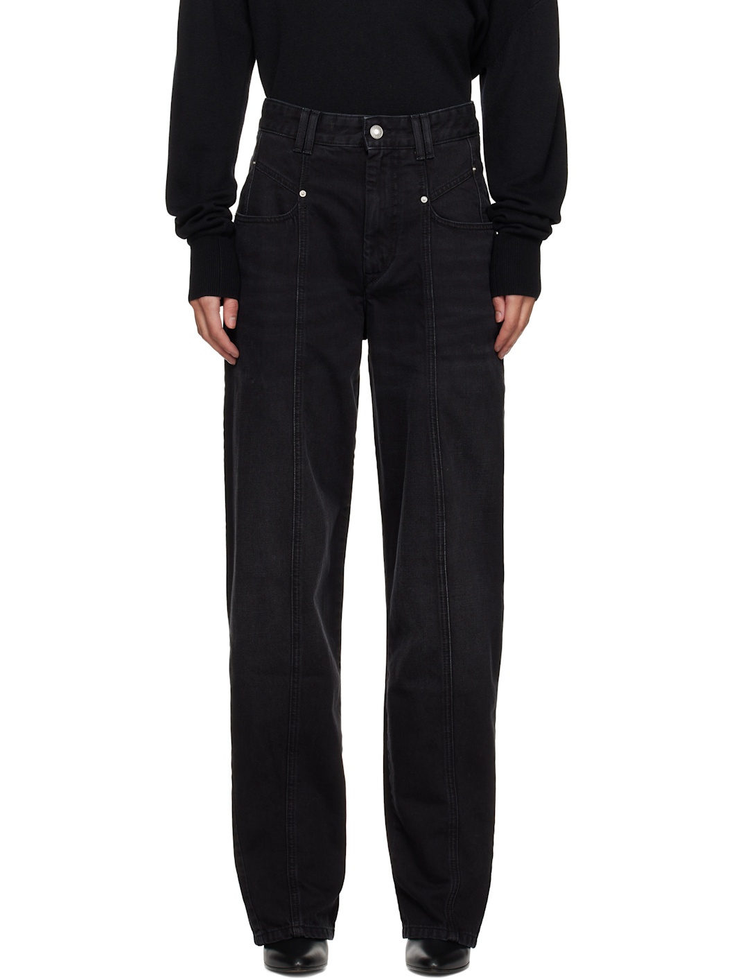 Black Vetan Jeans - 1