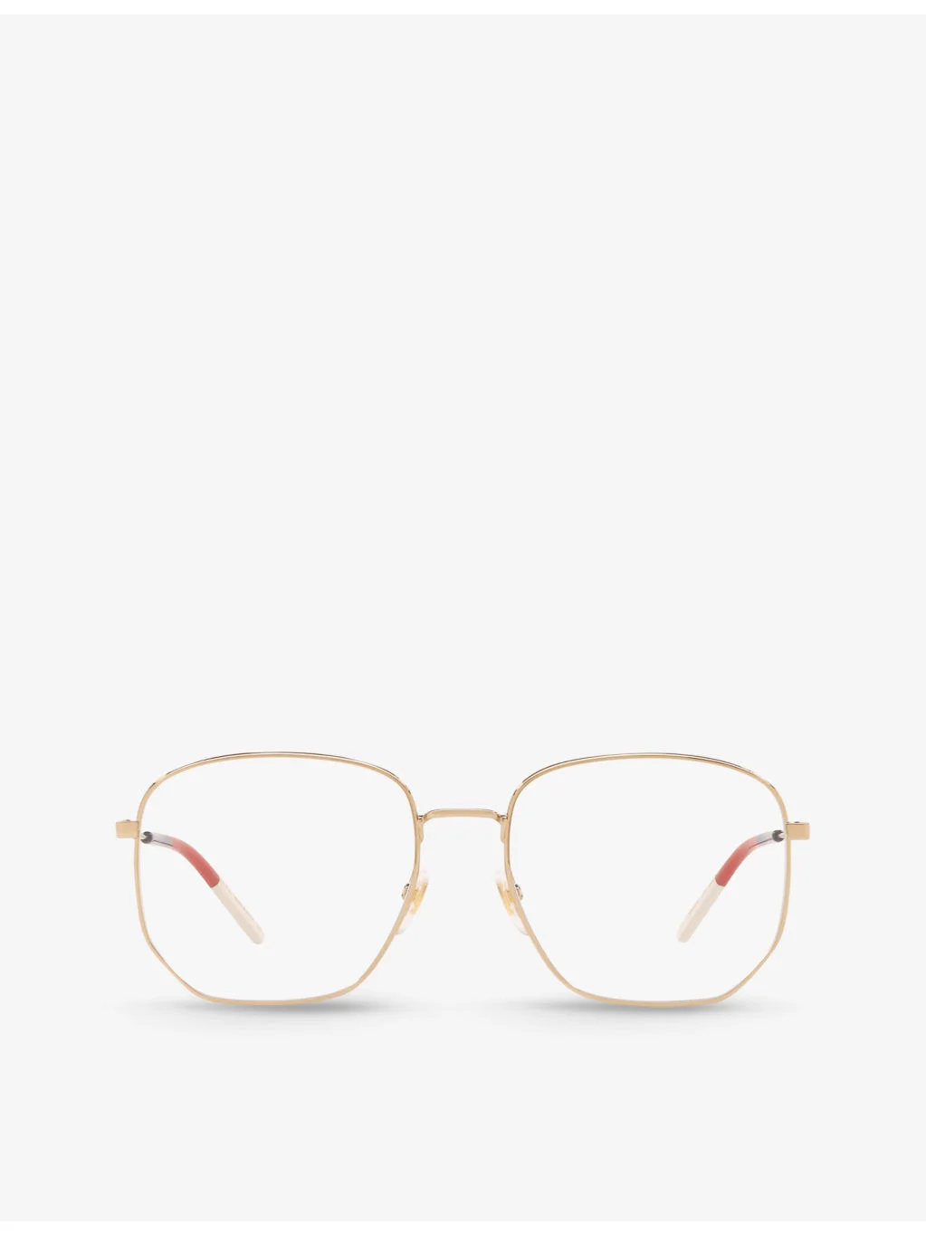 GG0396O hexagon-frame metal glasses - 1