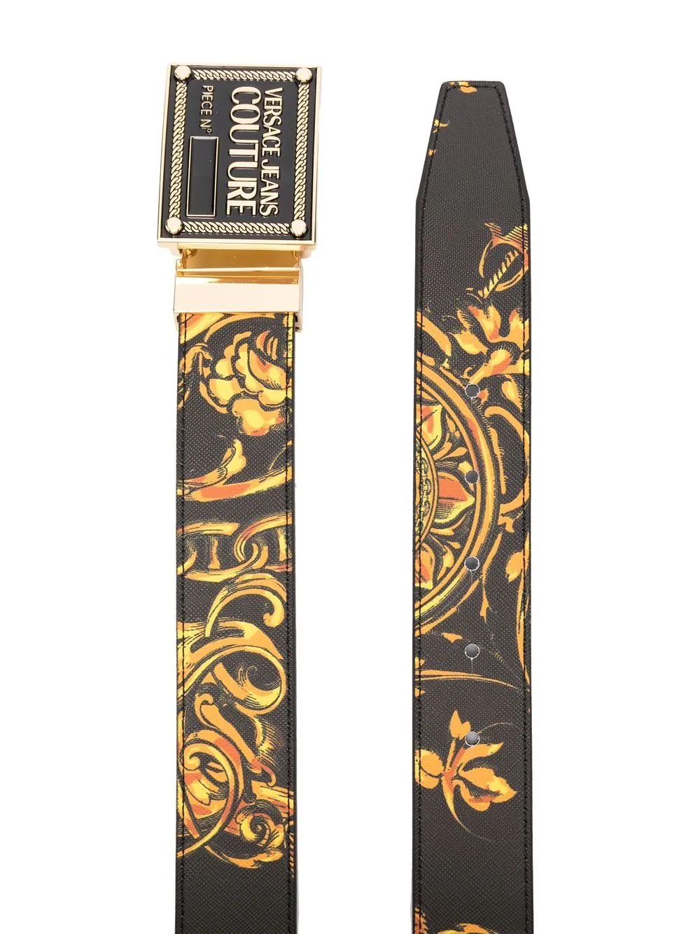 baroque-print belt - 2