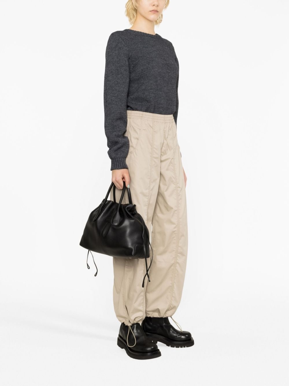 small Di drawstring leather tote bag - 2
