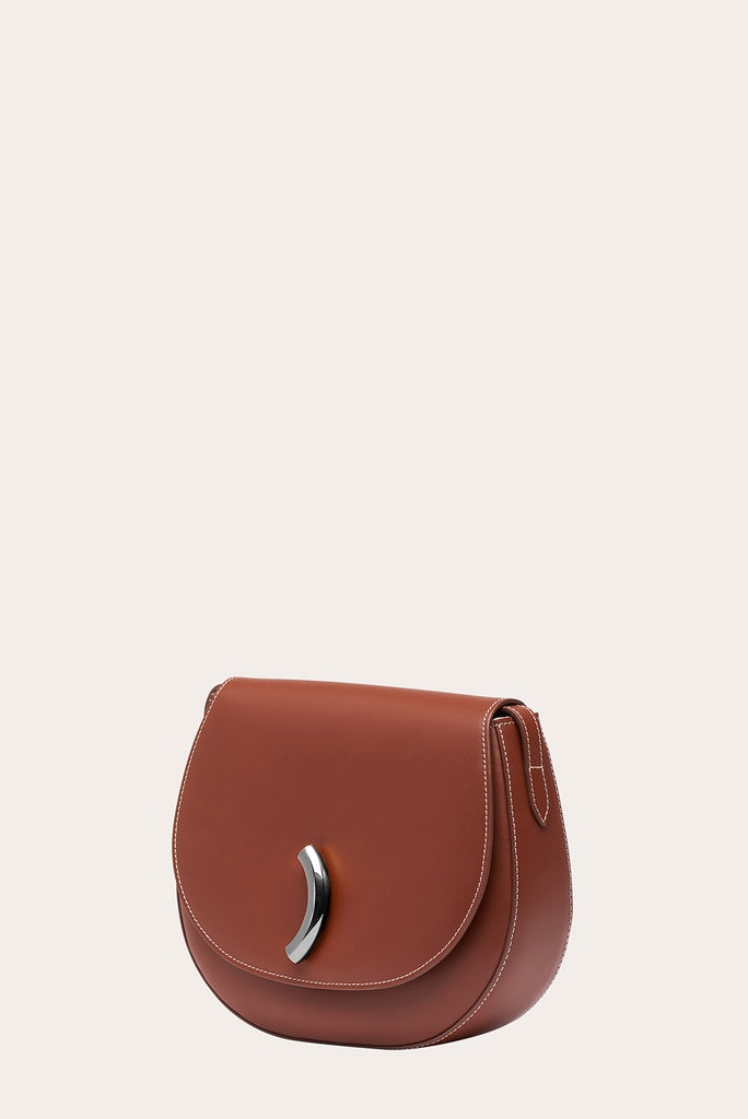 MACCHERONI SADDLE BAG CHESTNUT - 7