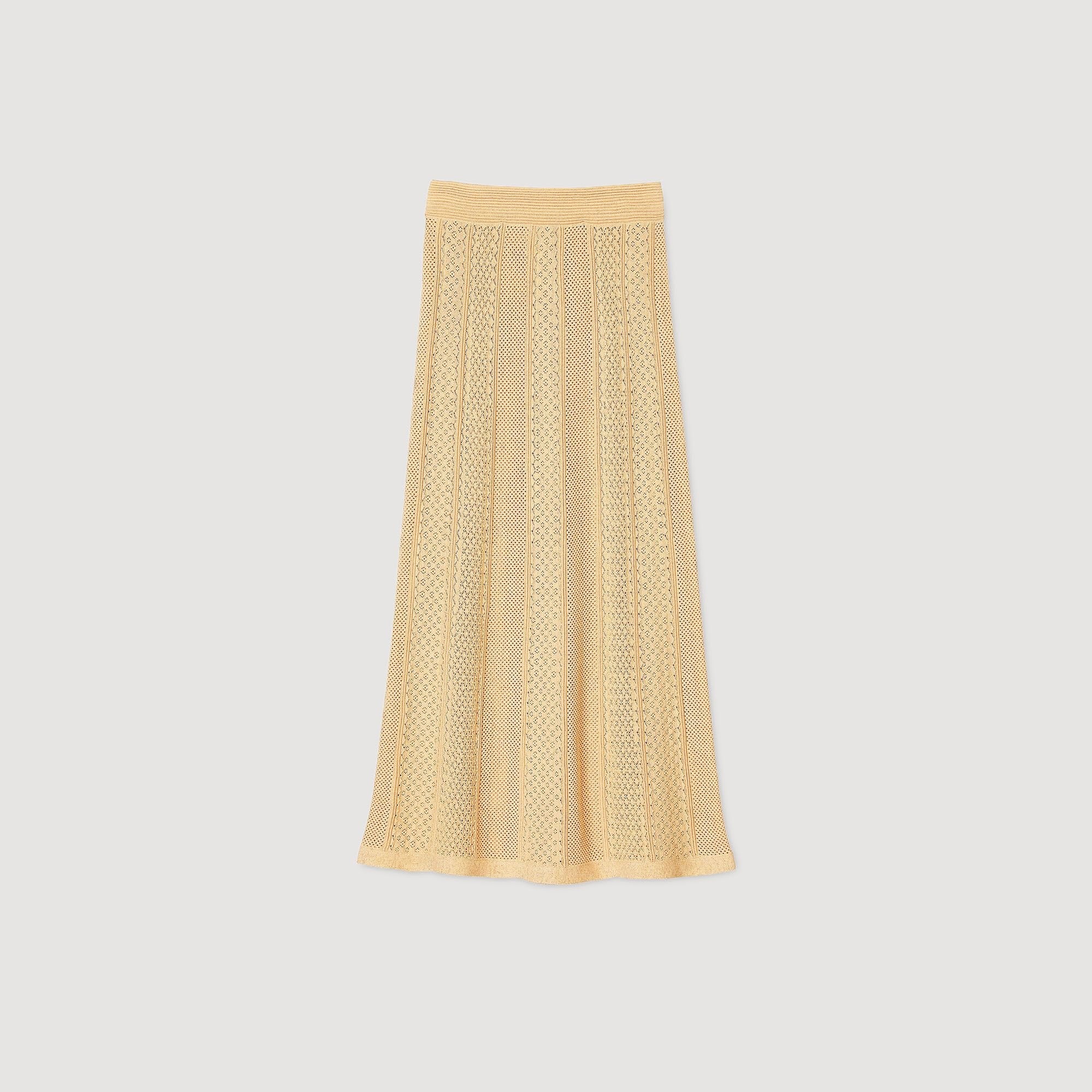 POINTELLE KNIT MAXI SKIRT - 6