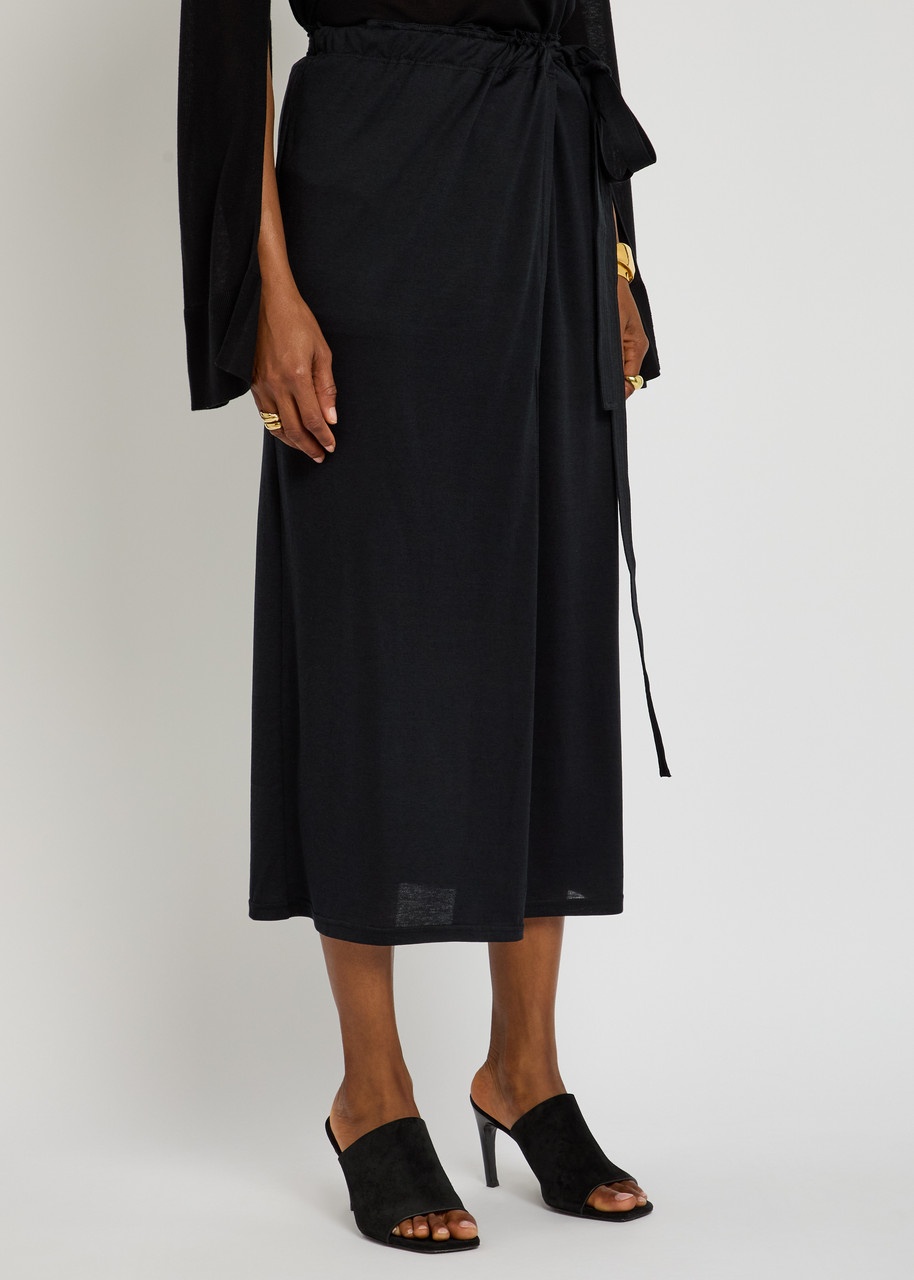 Toteme Silk-blend Midi Wrap Skirt - 2
