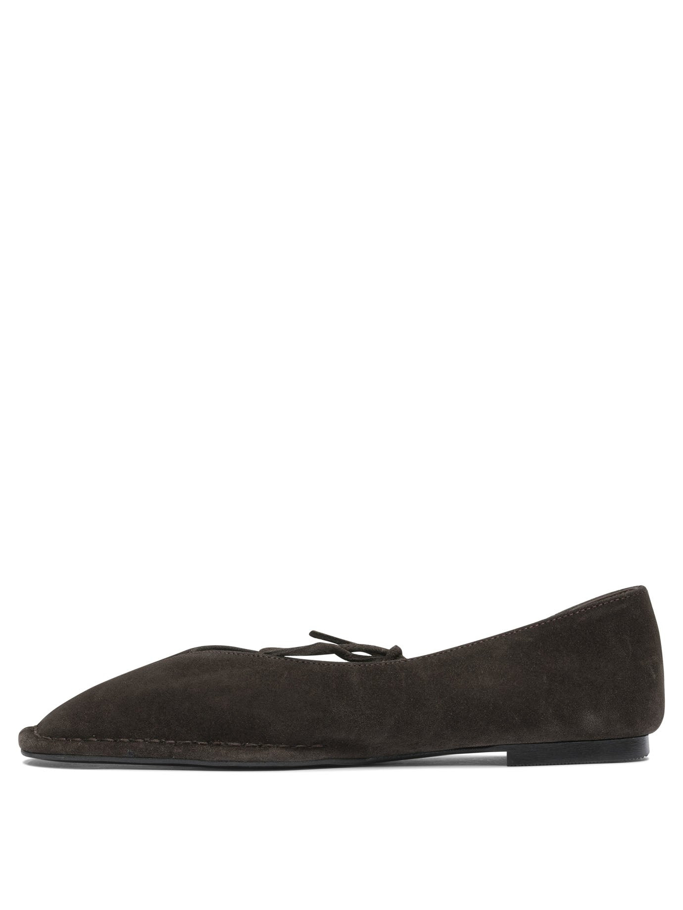 Alohas - Alohas Sway Suede Coffee Brown Leather Ballet Flats - 3