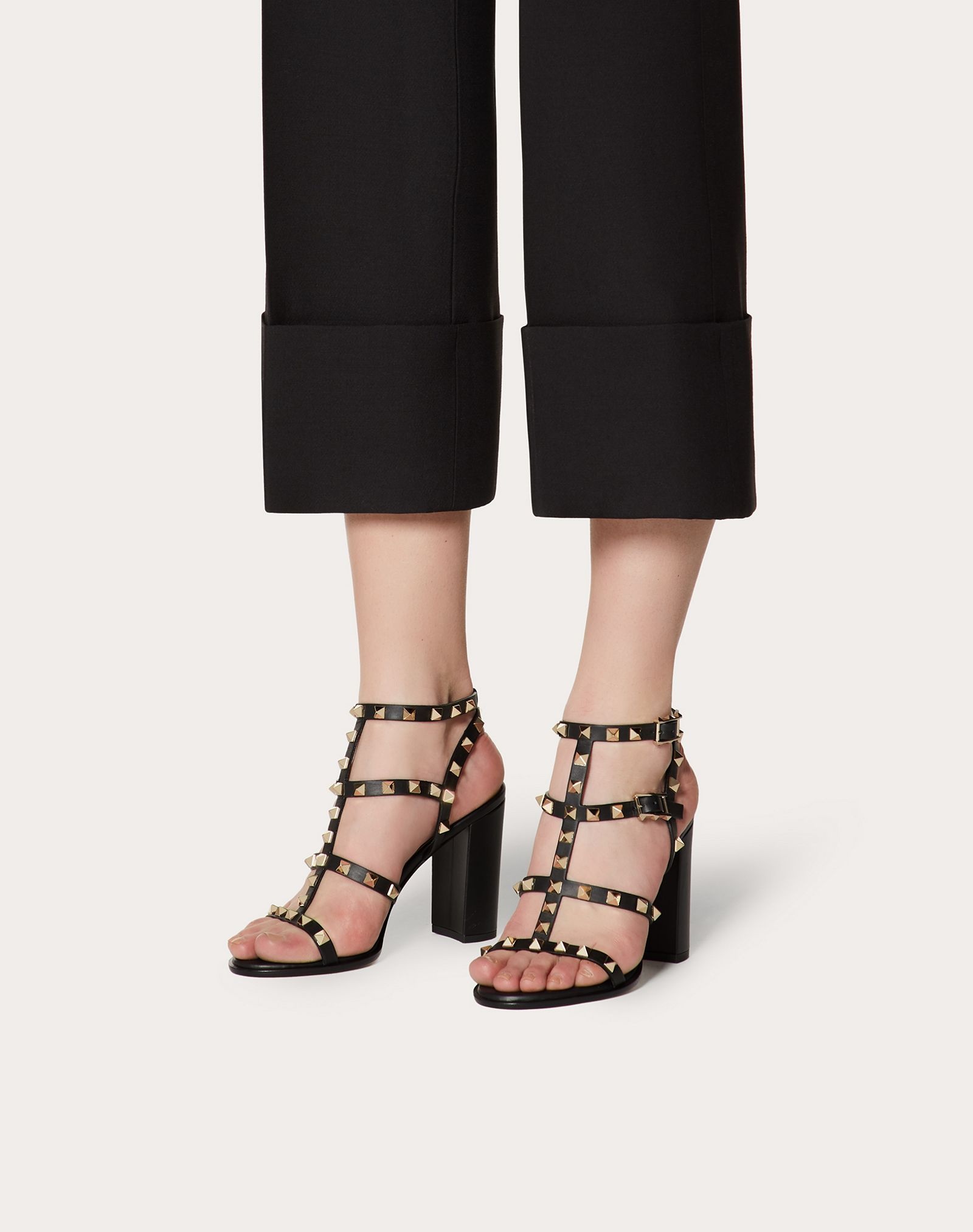 Rockstud Ankle Strap Sandal 90 mm - 6