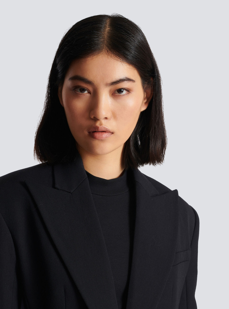 2-button cinched-waist jacket 7