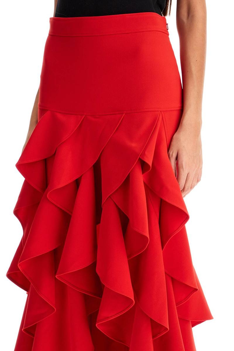 Moschino Moschino Asymmetric Skirt With Ruffles | baltini