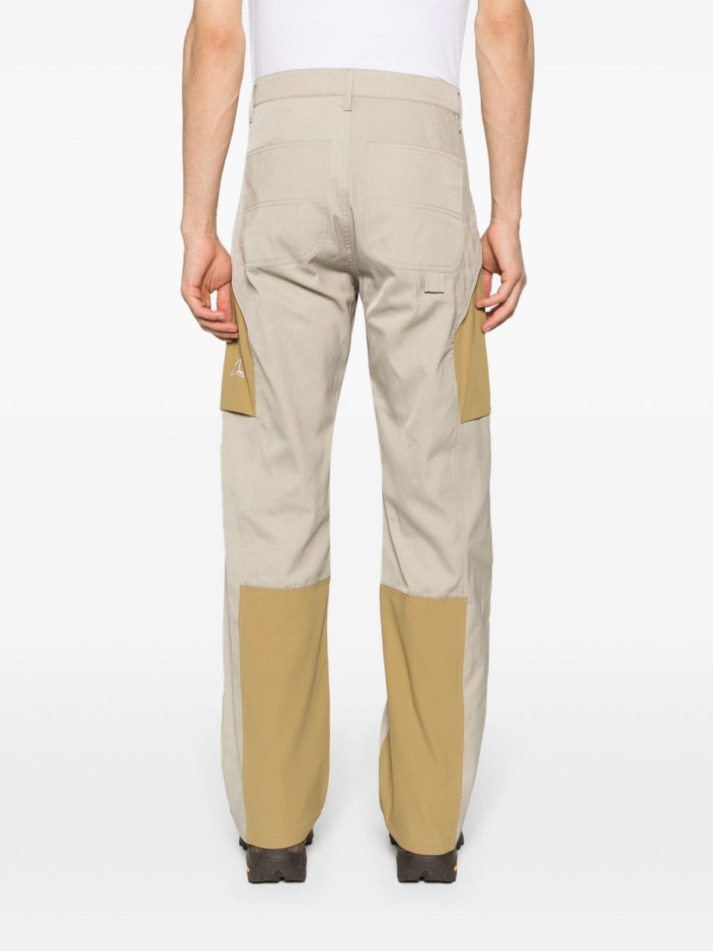 panelled cargo trousers - 4