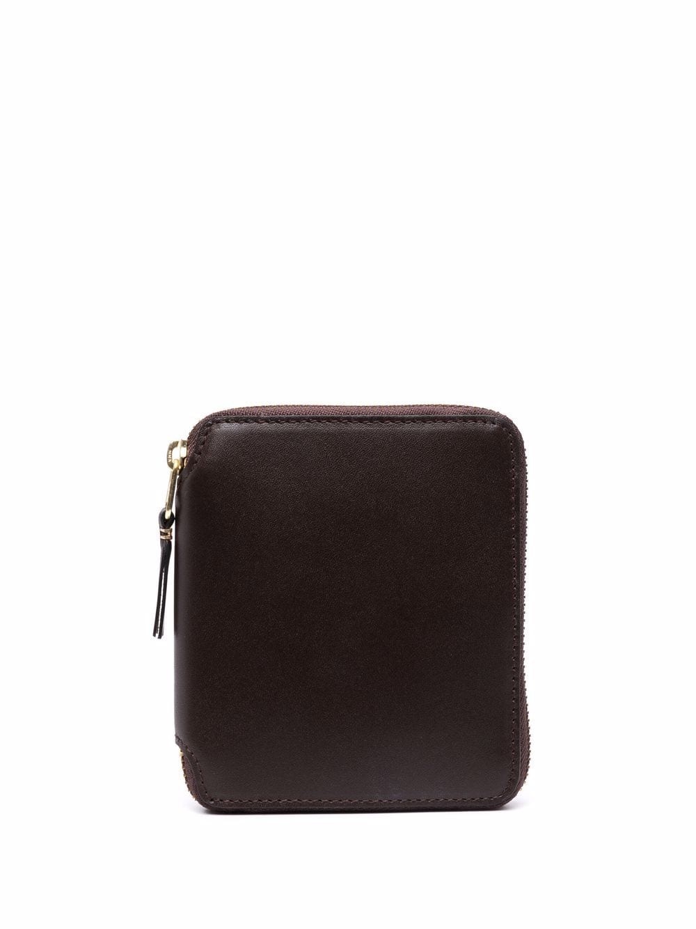 zipped leather cardholder - 1