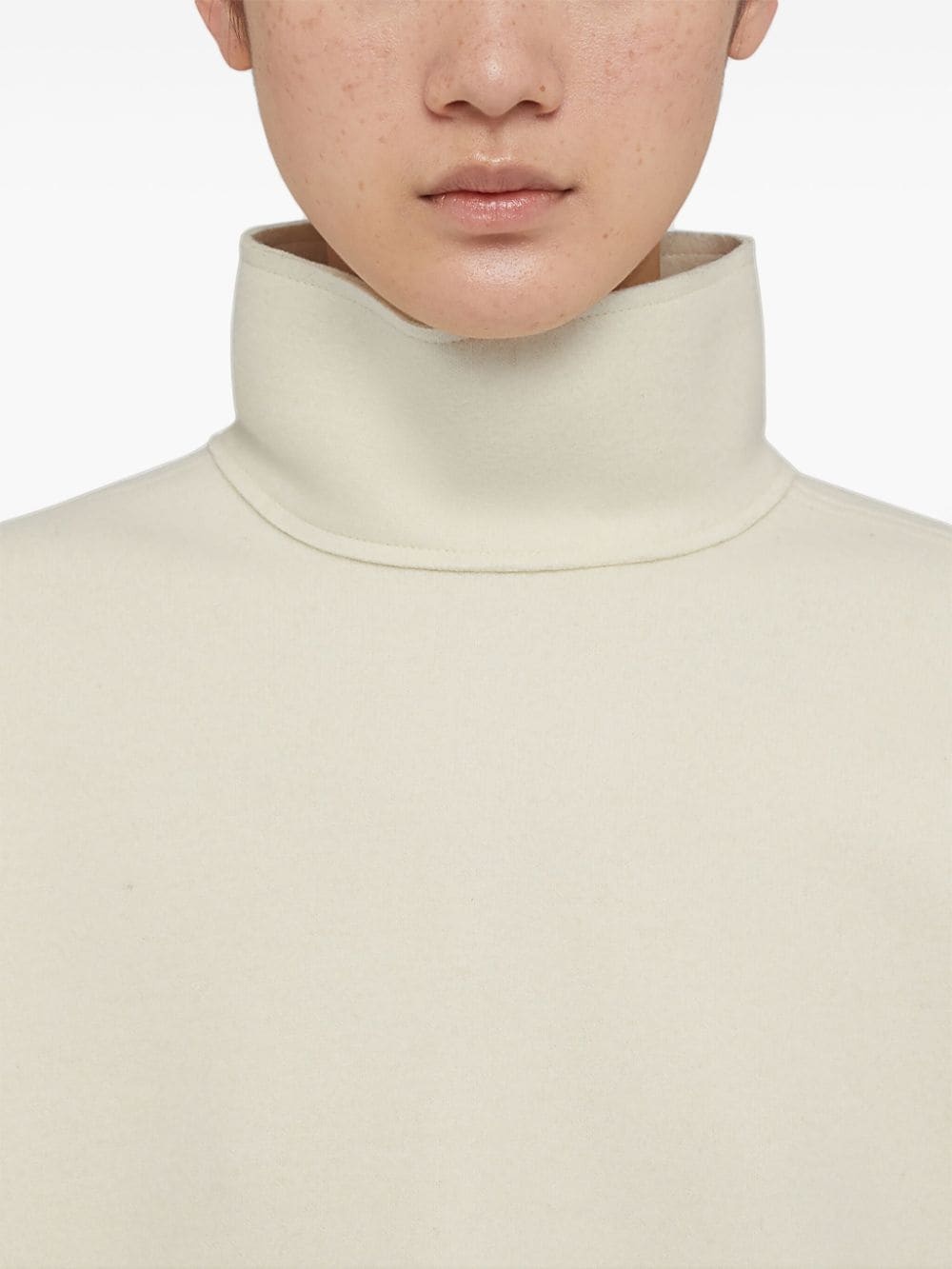 high-neck wool top - 6