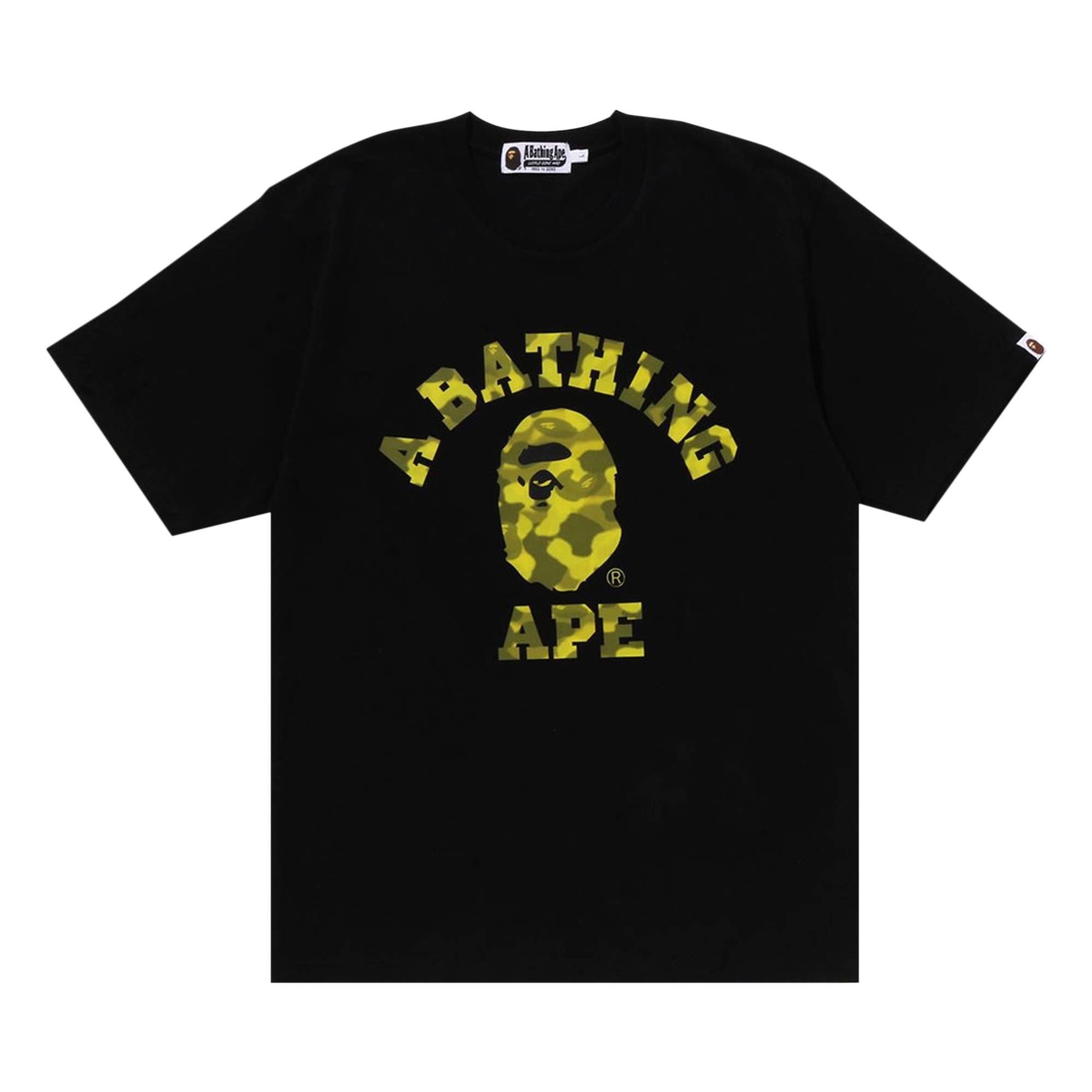 BAPE Radiation Camo College Tee 'Black' - 1