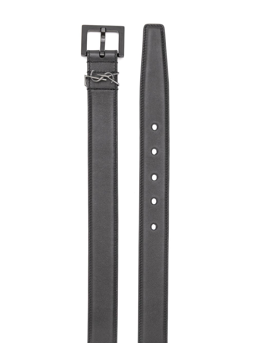 Monogram square-buckle belt - 2