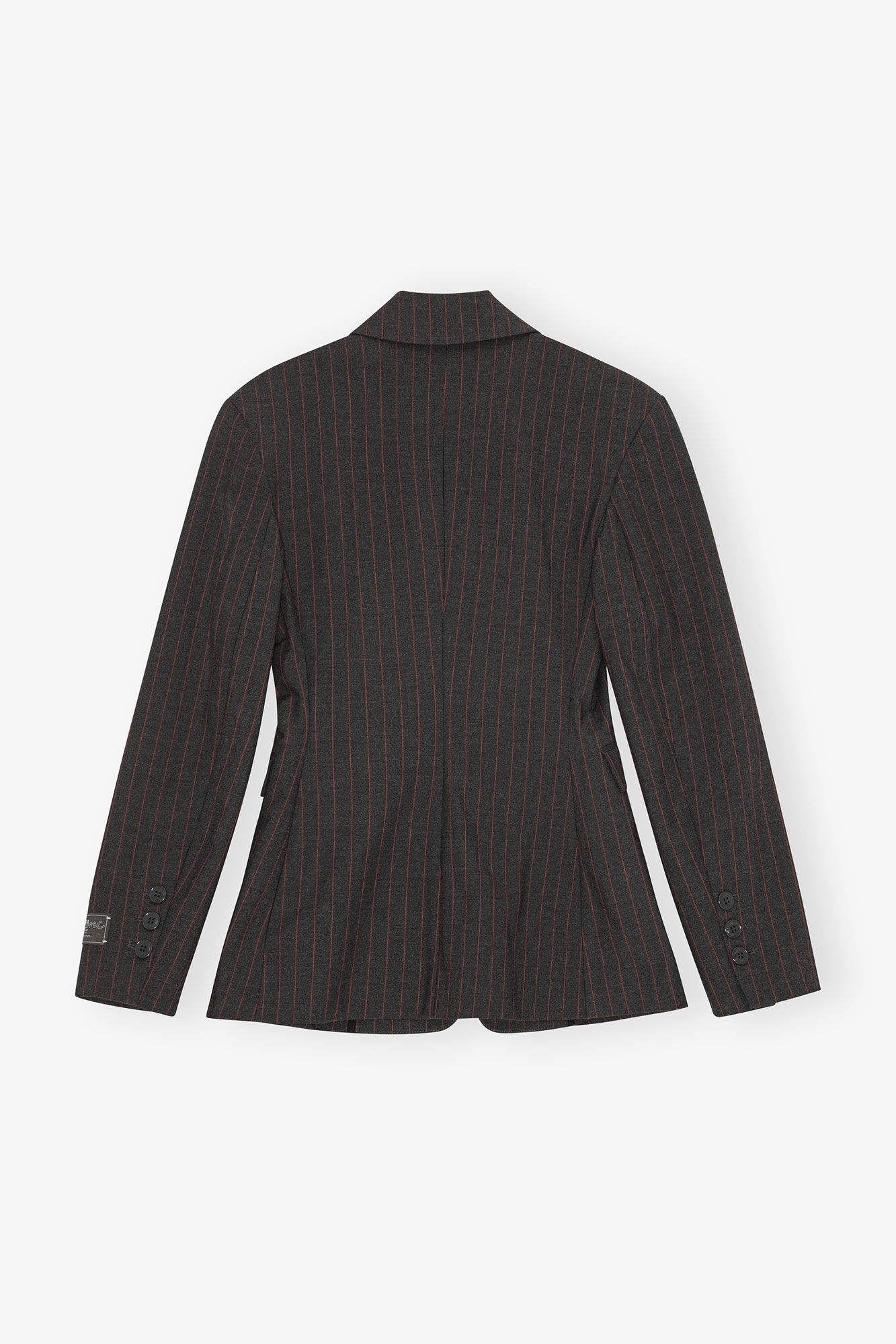 BLACK PINSTRIPE BLAZER - 6